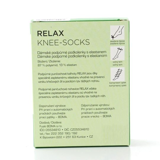 Dámské podpůrné podkolenky s elastanem beige 20 DEN