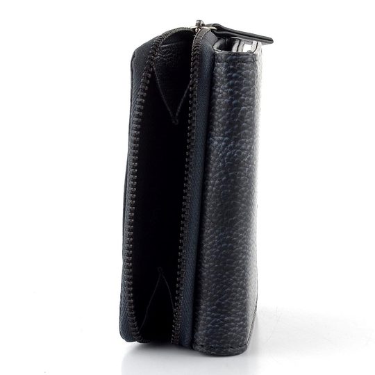 Kožená peněženka se zipovou kapsou Charcoal 4721/R