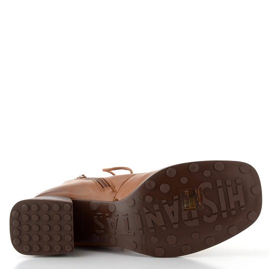 Hispanitas šněrovací kotník na podpatku Marsella cuero HI254389