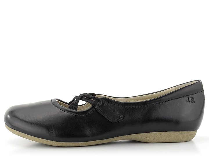 Josef Seibel baleríny s kříženými gumičkami černé 87239971