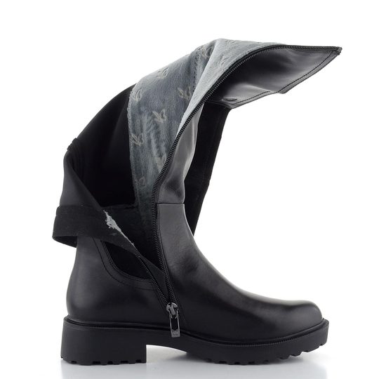 Caprice černé kozačky Black Comb 9-25604-43