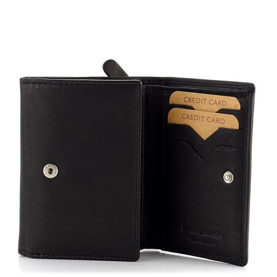 Lagen peňaženka so zipsovým vreckom Black LM-2520E/GK