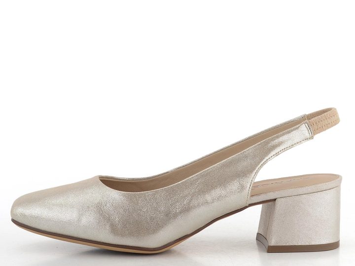 Caprice lodičky s volnou patou Taupe Metallic 9-29500-42