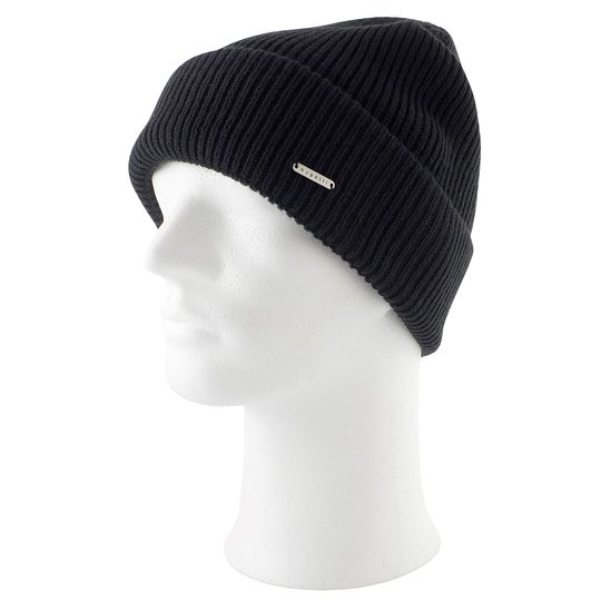 Bugatti oboustranná pánská pletená čepice černá/šedá 629313-960