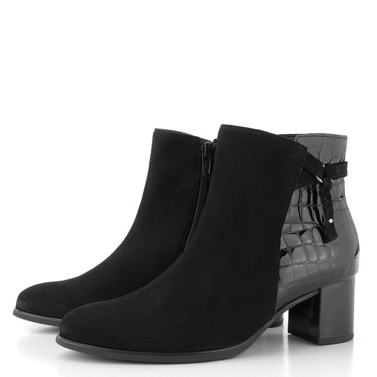 Gabor kotník na podpatku černý 75.692.90