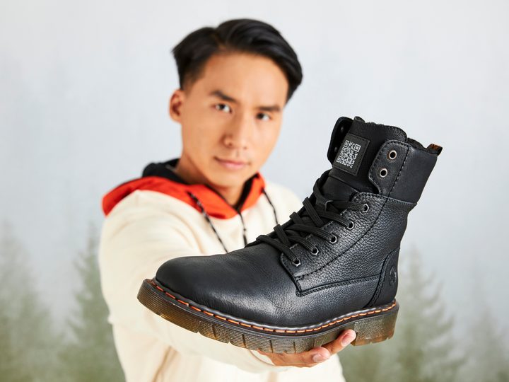 Rieker pánský vysoký kotník černý 32602-00