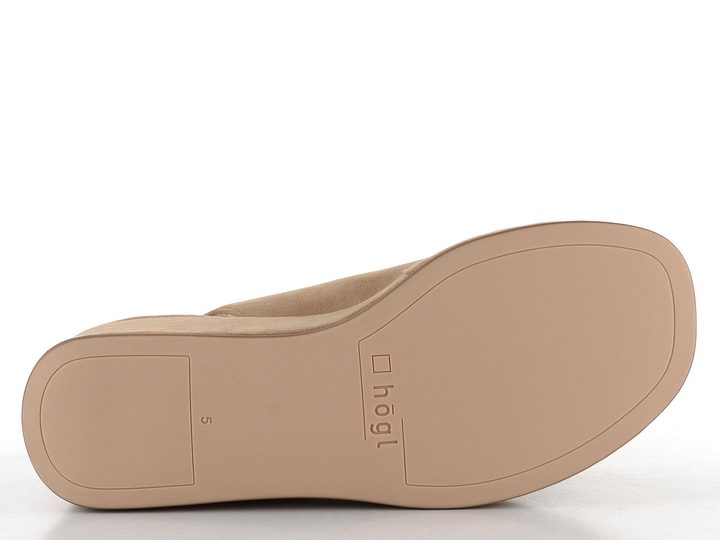 Högl velurové sandály na klínku Taupe  9-102512