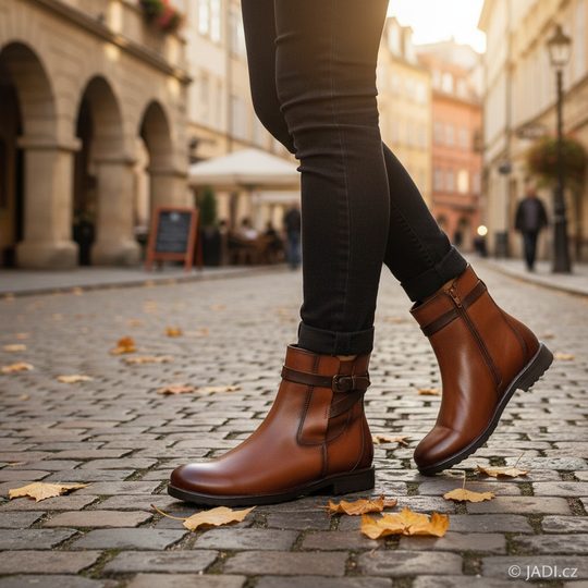 Ara dámský kožený kotník Liverpool Cognac 12-39517-09