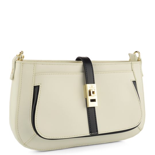 J&C JACKYCELINE kabelka s retiazkou Cream/Black