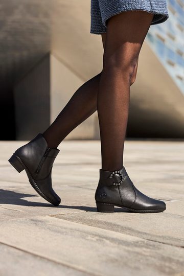 Rieker elegantní černý kotník Y0797-00