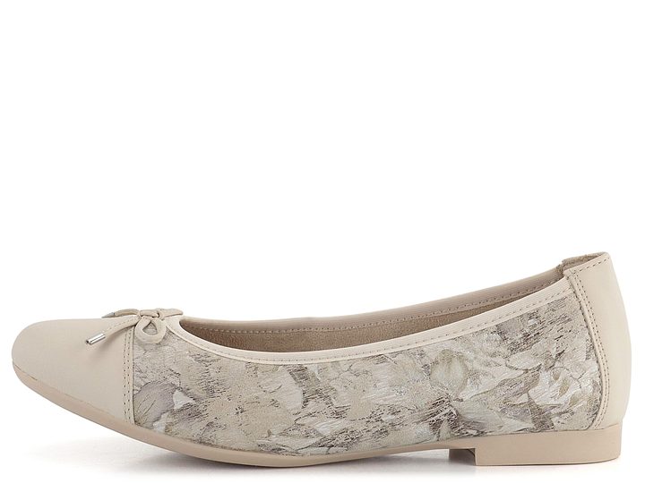 Remonte baleríny s potlačou béžové D0K04-60