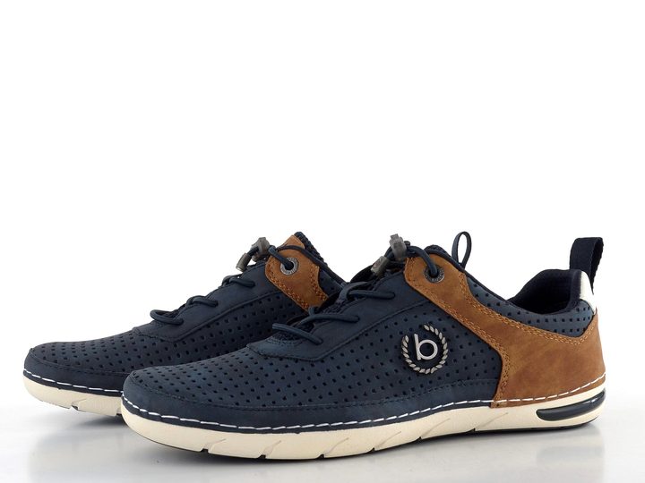 Bugatti modré kombinované polobotky 321-ASG03-5000