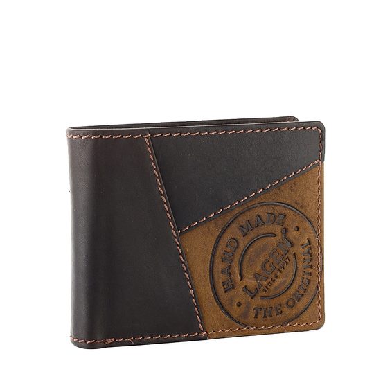 Lagen peňaženka kombinovaná hnedá 51148