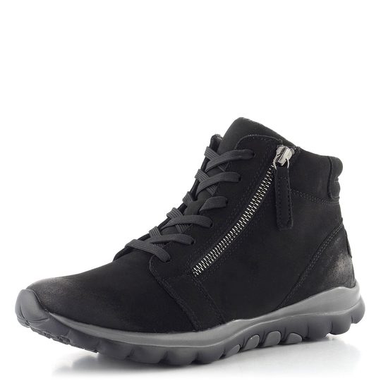 Gabor šněrovací kotník se zipem černý 76.868.47