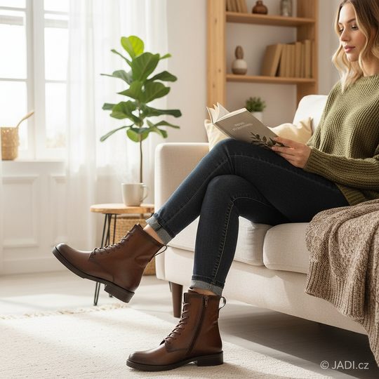 Gabor šnurovacia členková obuv hnedá 71.791.28