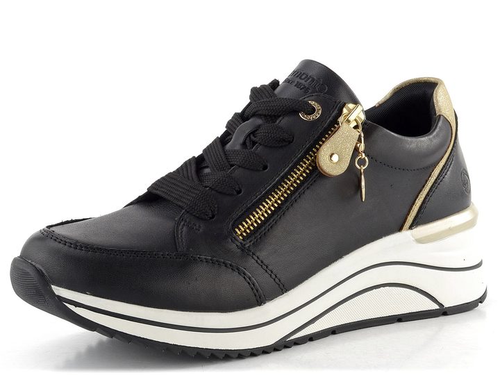 Remonte tenisky na klínku černé D0T03-01