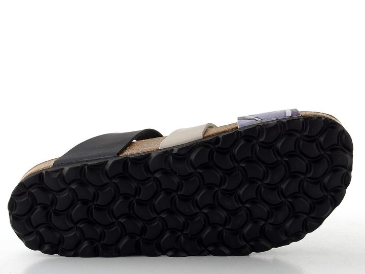 BIO Life fuzbetové pantofle béžová/černá/šedá 0004.1158 Valeria/929