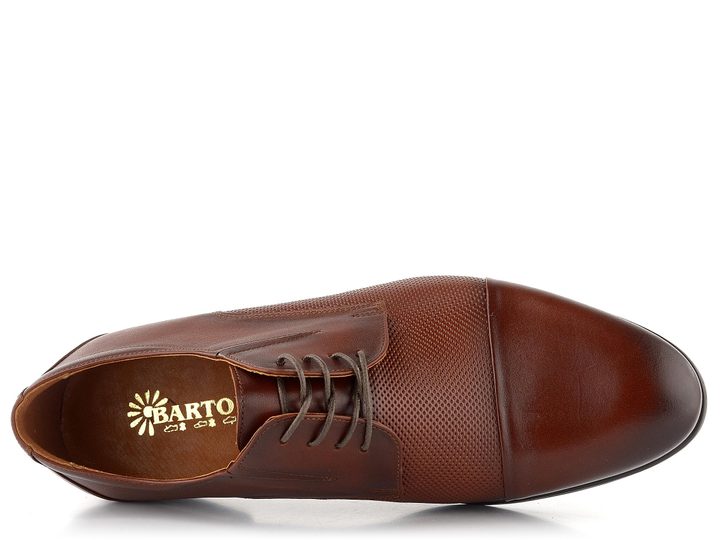 Barton elegantní hnědé polobotky M23100