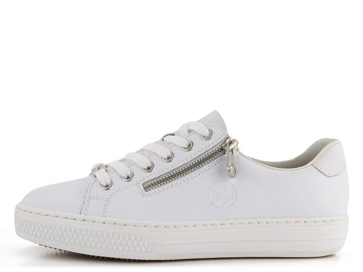 Rieker kožené biele sneakers tenisky L59L1-83