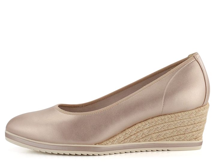 Tamaris lodičky na klínu Light gold 1-22305-42