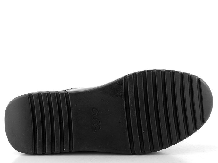 Ara širší lakované polobotky na platformě Monaco Black 12-46707-01