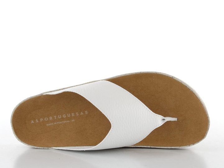 Asportuguesas dámské žabky bílé P018223006