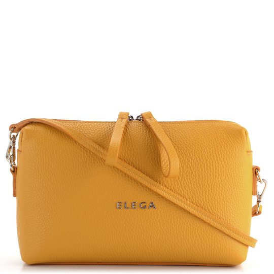 Elega crossbody malá žlutá/stříbrné kování 69287
