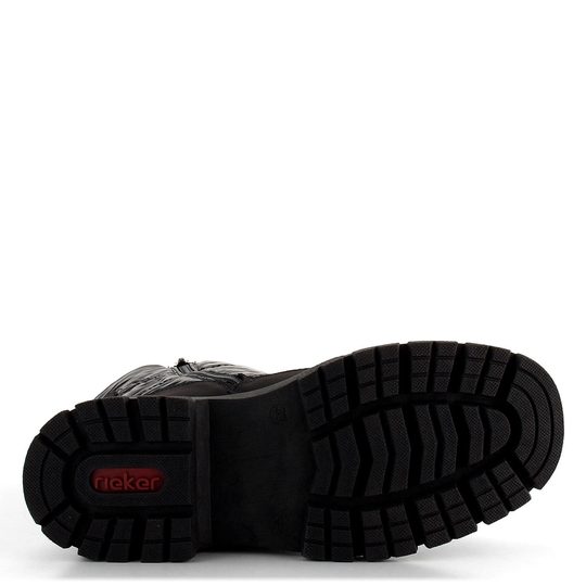 Rieker členková obuv s membránou na platforme čierna Y9380-00