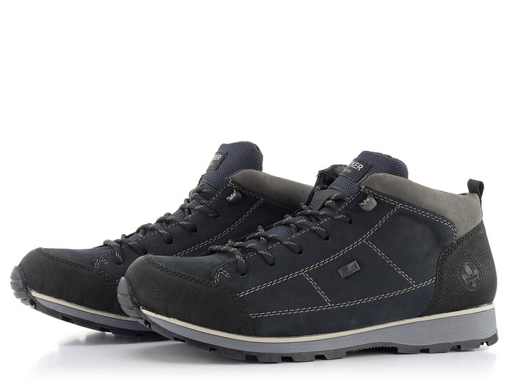 Rieker pánský šněrovací kotník s membránou kombinovaný F5740-00