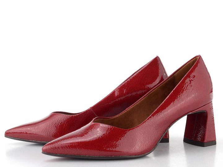 Tamaris lodičky so širokým podpätkom red 1-22452-45