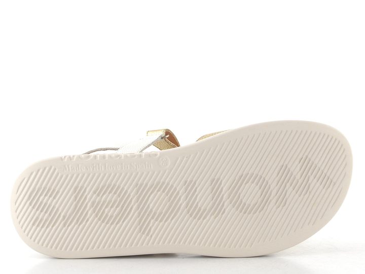 Wonders sandály na suchý zip platino/off C-6552