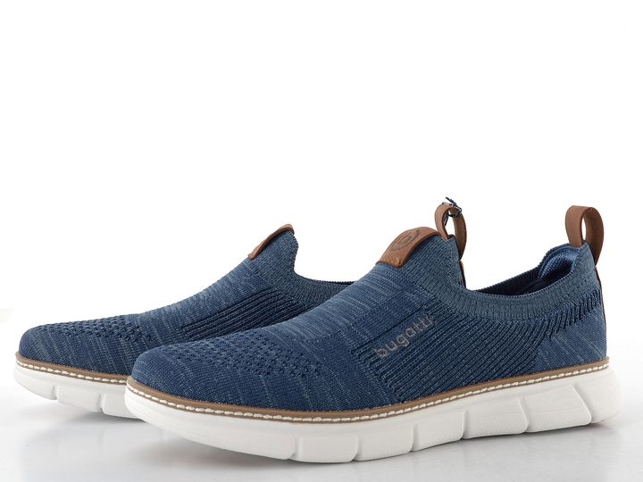 Bugatti pánské mokasíny modré 321-ASR62-6900