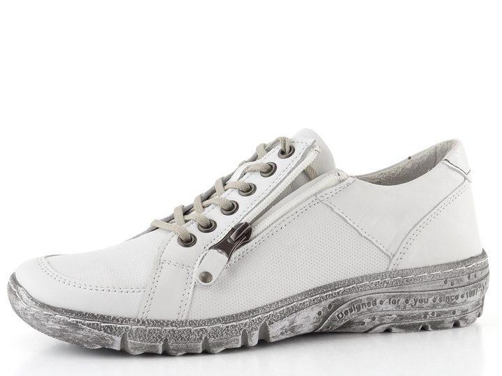 Kacper bílé perforované polobotky 2-5499