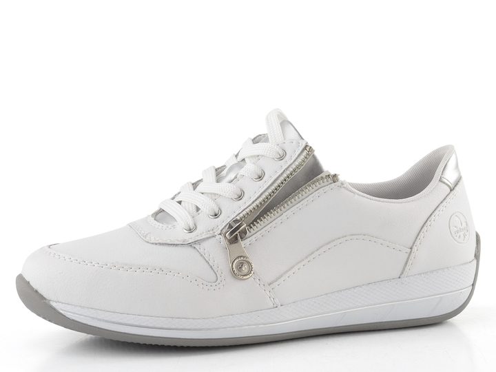 Rieker tenisky se zipy bílé N1100-81
