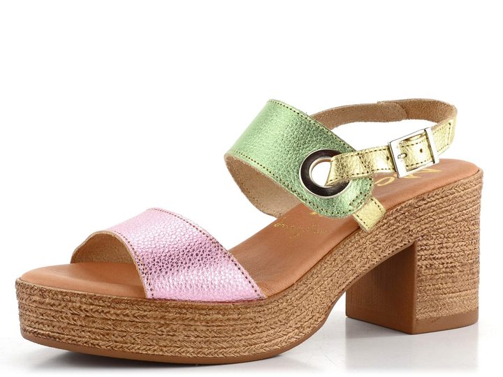 Marila sandály na podpatku Bangui Combi Grab. Multimetal 2