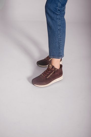 Ara širšia semišová členková obuv Osaka Amarone 12-24808-97