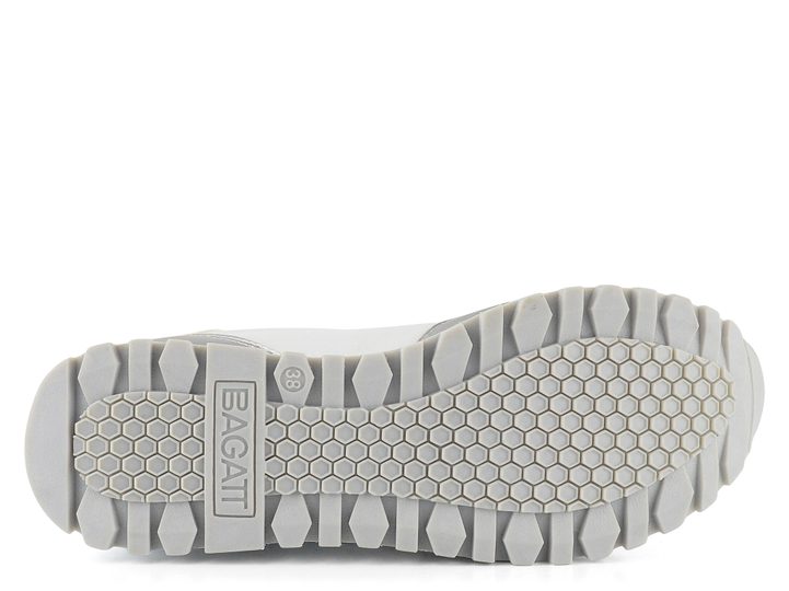 Bagatt tenisky na platforme biele/strieborné D31-A6L13-5050