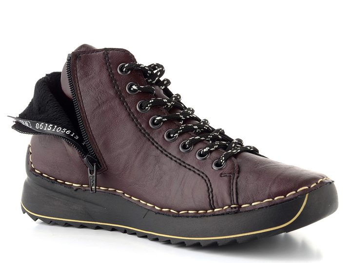 Rieker šněrovací kotník brombeer 71510-30