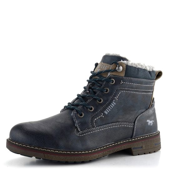 Mustang pánska vyteplená členková obuv Navy 4201-602-820