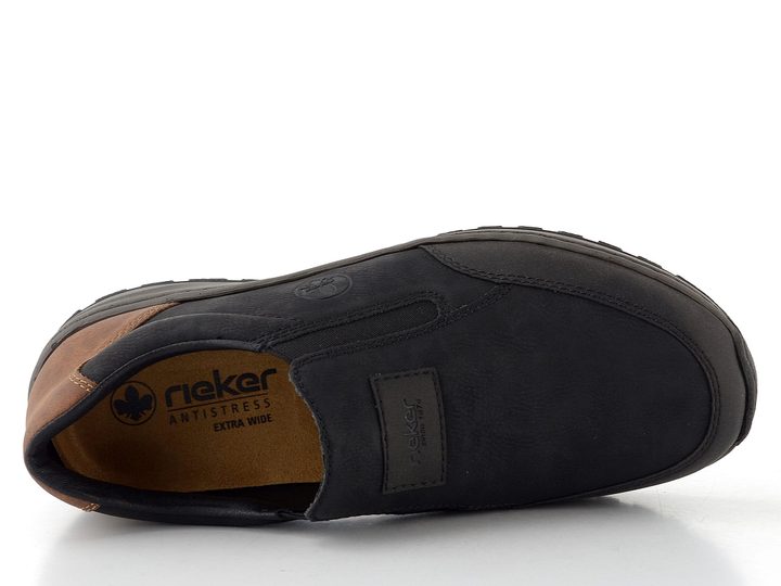 Rieker pánské prozouvací polobotky černé 03354-06
