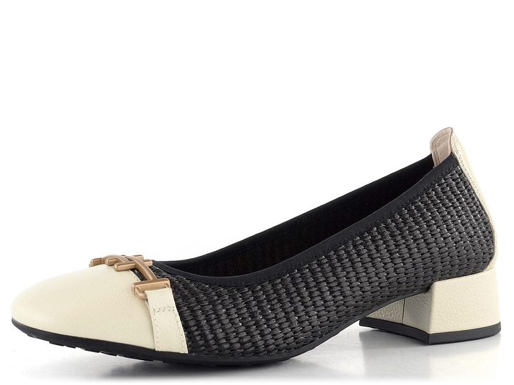 Hispanitas lodičky se sponou Oporto Latte/Black RHV253992