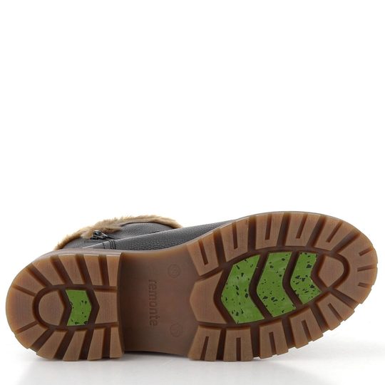 Remonte černý kotník se zipem a membránou D0B83-03