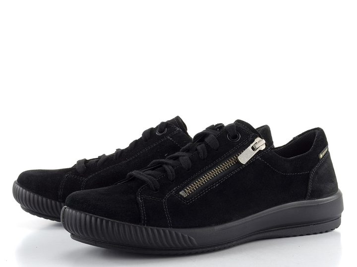 Legero semišové polobotky se zipem černé 2-000219-0000