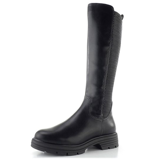 Tamaris čižmy na robustnej podošve black 1-25604-41