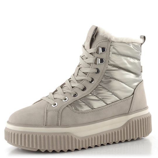 Tamaris šněrovací kotník na platformě champagne 1-26277-45