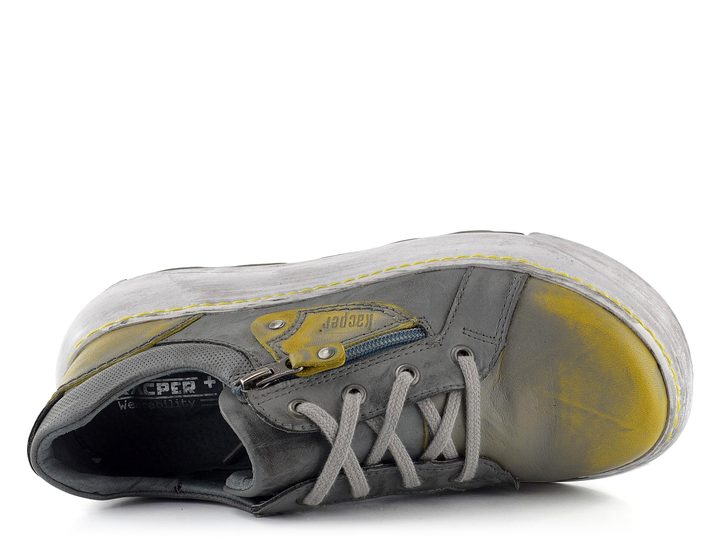 Kacper poltopánky na platforme žlté/šedé 2-6488