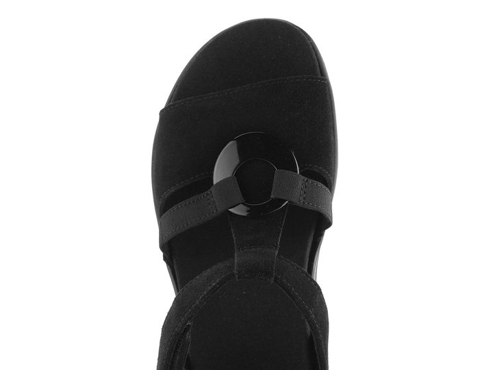 Ara dámské semišové sandály Osaka černé 12-34805-01