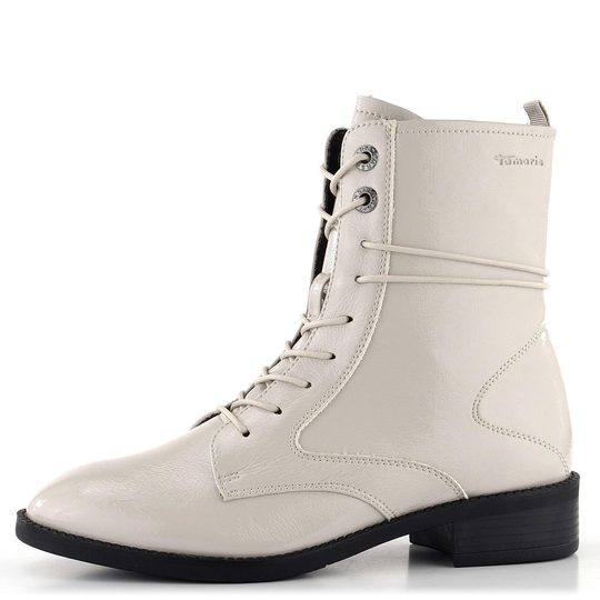 Tamaris světle šedý šněrovací kotník 1-25004-29