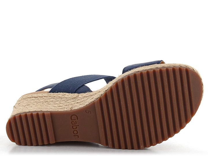 Gabor sandále na kline tmavo modré 42.034.36