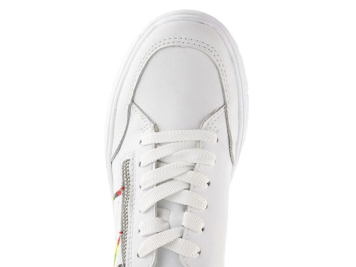 Rieker tenisky so zipsom biele N1313-80